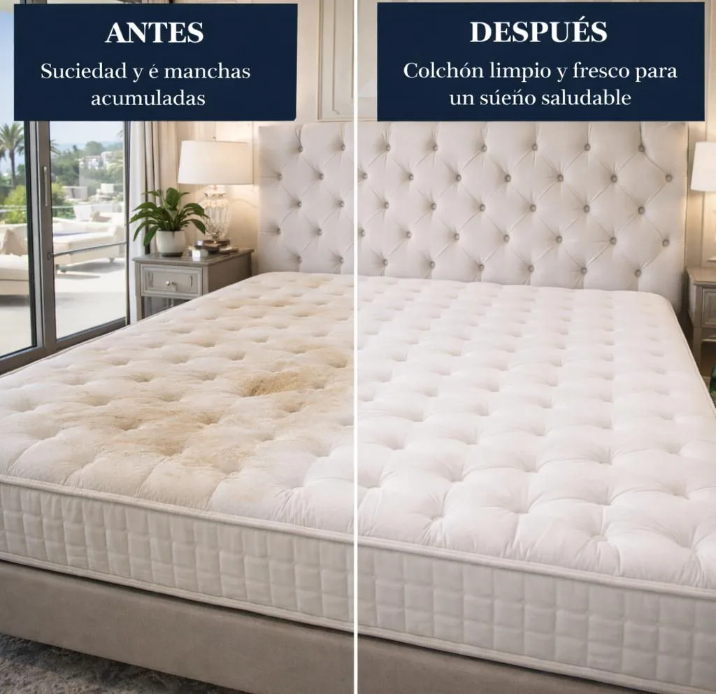 marbeclean antes despues colchon