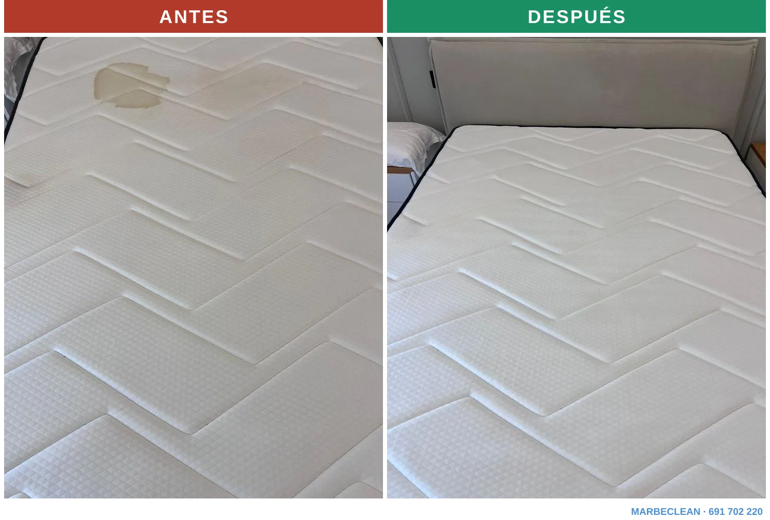 Antes y después de trabajos reales — MarbeClean